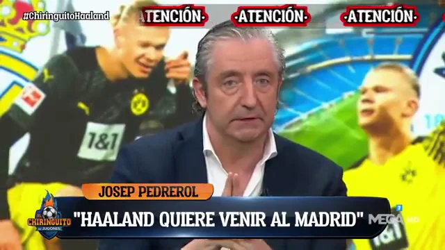 El 'pero' de Pedrerol al fichaje de Haaland por el Real Madrid