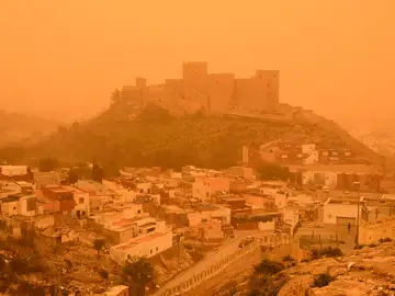Polvo sahariano en Almería Polvo sahariano en Almería