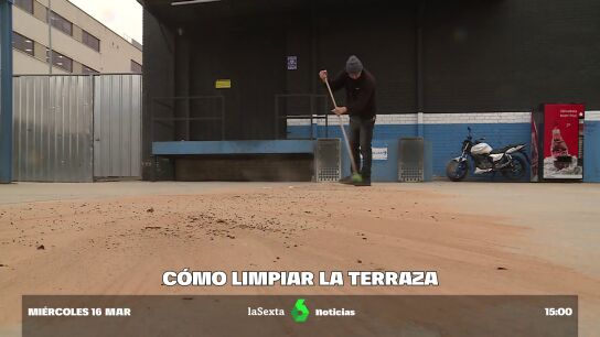 C&oacute;mo limpiar las terrazas correctamente tras la calima
