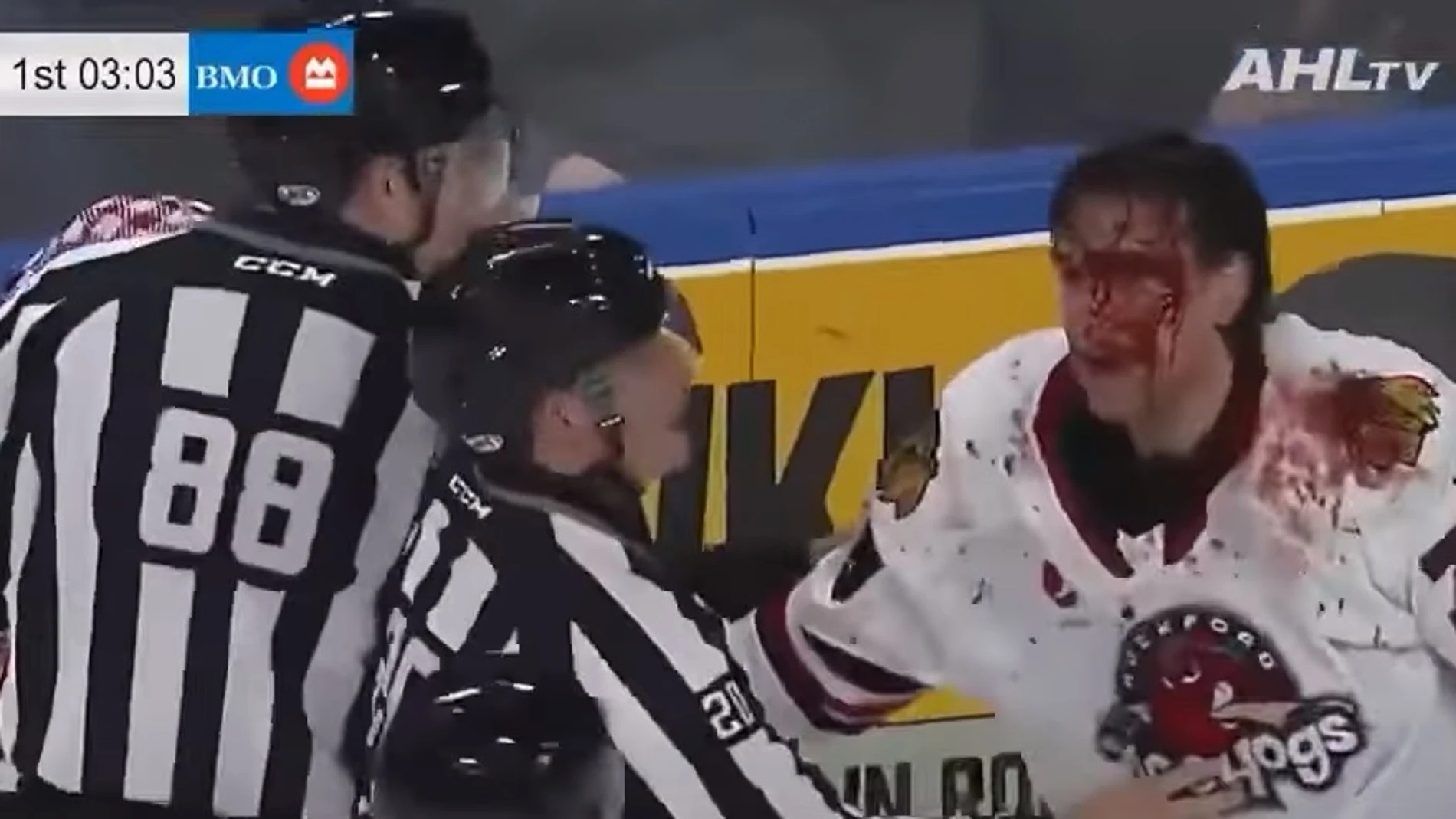 Vergüenza en el hockey americano: así fue la pelea más sangrienta de la historia