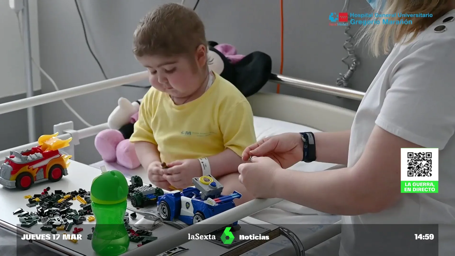 La nueva vida de Diomid, un niño ucraniano paciente de cáncer