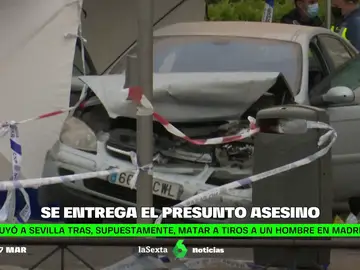 Se entrega el asesino que mató a tiros a un hombre, tras chocar su coche en San Blas, Madrid