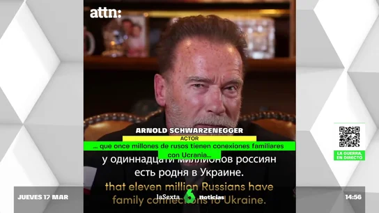 El contundente mensaje de Arnold Schwarzenegger para los soldados rusos en Ucrania "Contra vuestros hermanos"