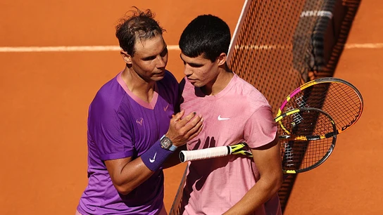 Rafael Nadal y Carlos Alcaraz Rafael Nadal y Carlos Alcaraz