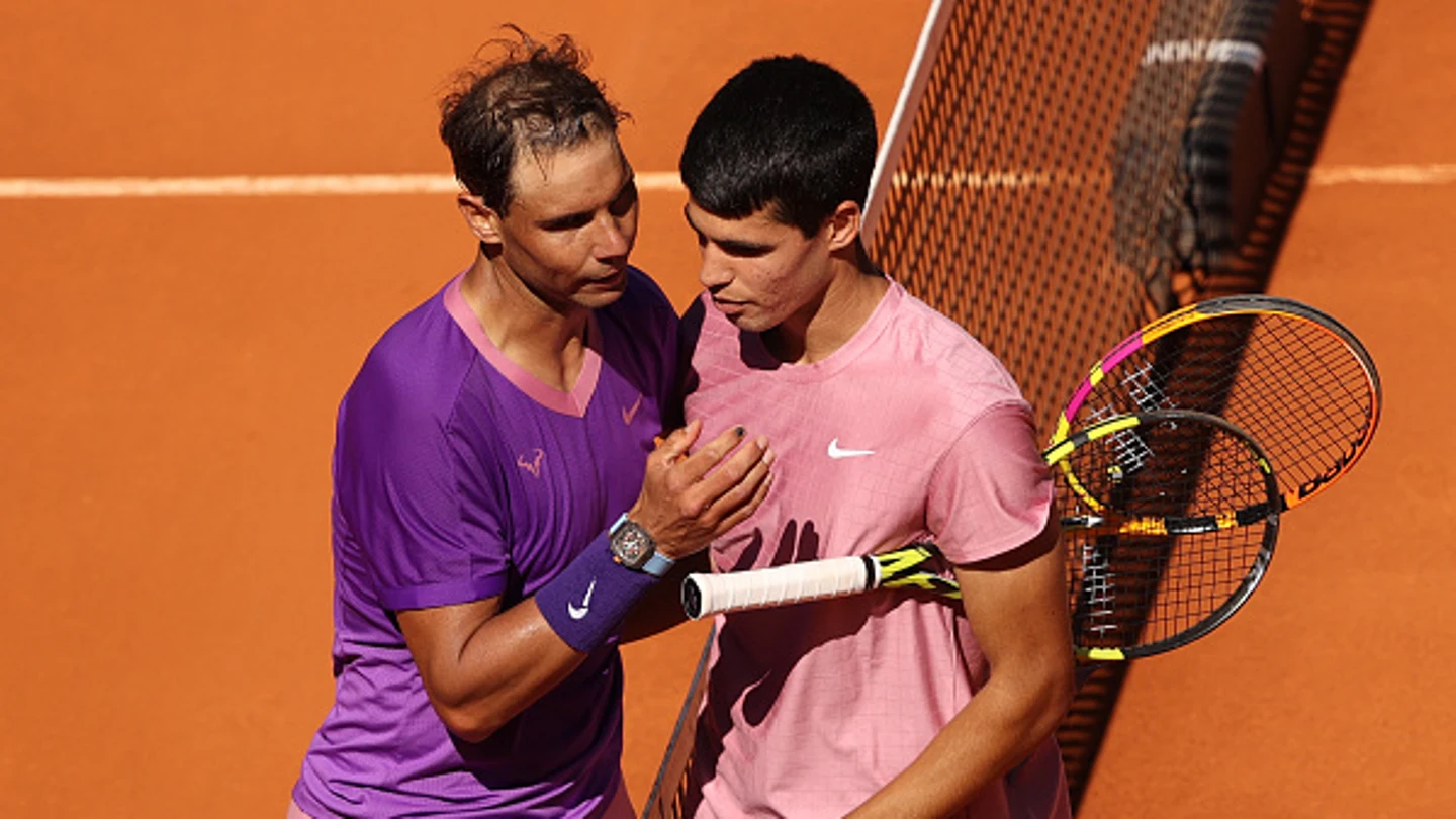 Rafael Nadal y Carlos Alcaraz Rafael Nadal y Carlos Alcaraz