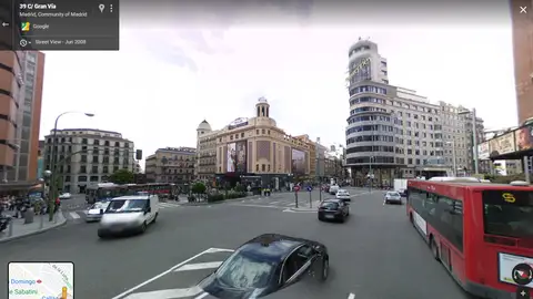 Calle Gran Vía, Madrid en el año 2008 Calle Gran Vía, Madrid en el año 2008