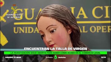 Aparece en Tenerife la talla de la Virgen de la Inmaculada, robada en 2016 en Sevilla