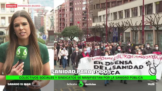 Los vecinos de Baracaldo (Vizcaya) salen a las calles para denunciar los intereses de privatizar la salud Los vecinos de Baracaldo (Vizcaya) salen a las calles para denunciar los intereses de privatizar la salud
