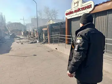 Chernígov (Ucrania), destrozada tras los bombardeos rusos