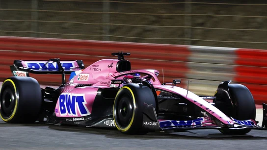 Fernando Alonso, con el Alpine Fernando Alonso, con el Alpine