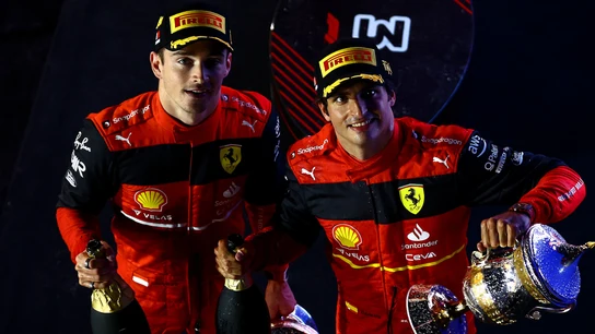 Charles Leclerc y Carlos Sainz, doblete con Ferrari Charles Leclerc y Carlos Sainz, doblete con Ferrari