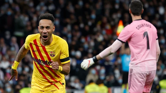 Aubameyang celebra un gol ante el Real Madrid Aubameyang celebra un gol ante el Real Madrid