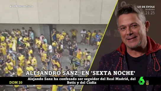 El mensaje de Alejandro Sanz al speaker del Cádiz CF en laSexta Noche El mensaje de Alejandro Sanz al speaker del Cádiz CF en laSexta Noche