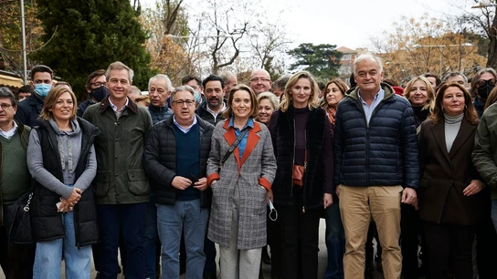 Miembros del PP en la protesta del mundo rural en Madrid Miembros del PP en la protesta del mundo rural en Madrid