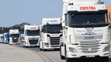 Protestas de camiones en Galicia
