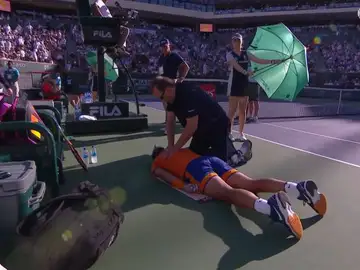 La extraña lesión de Rafa Nadal que le &#39;tumbó&#39; en Indian Wells