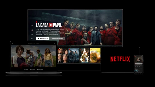 Interfaz de Netflix en diferentes dispositivos. Interfaz de Netflix en diferentes dispositivos.