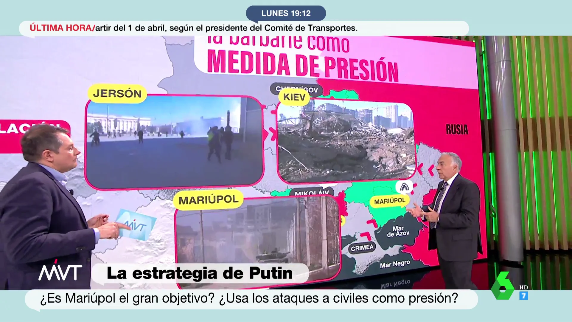 La barbarie como media de presión: "Rusia machaca con la artillería, con la táctica de guerrillas sufrirían mucho"