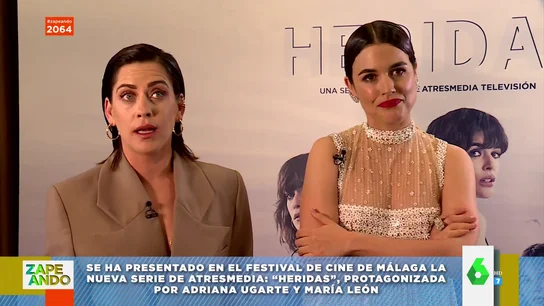 Adriana Ugarte y María León presentan la serie 'Heridas': "Son mujeres que se permiten nadar en el error" Adriana Ugarte y María León presentan la serie 'Heridas': "Son mujeres que se permiten nadar en el error"
