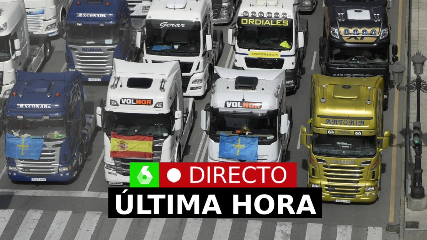 Huelga de transporte y camioneros, hoy, última hora, en directo Huelga de transporte y camioneros, hoy, última hora, en directo