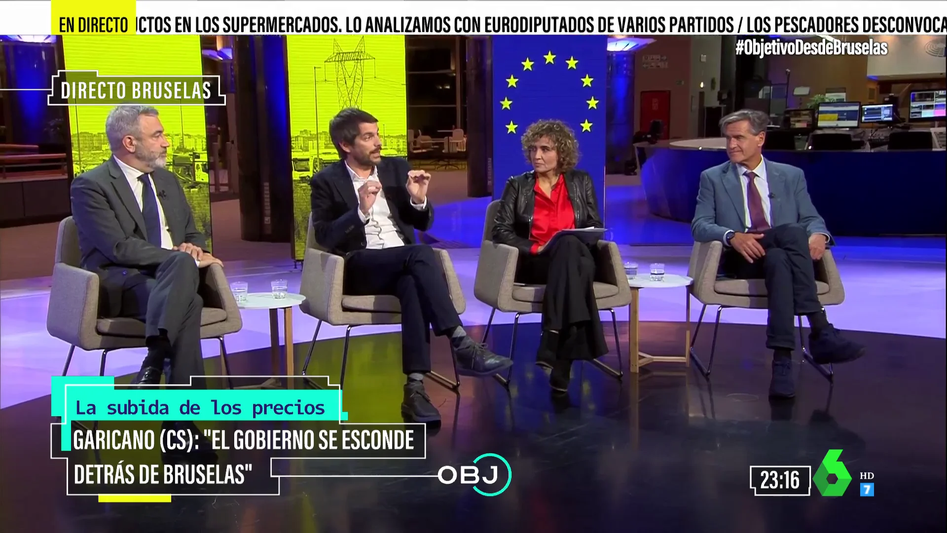 Debate de europarlamentarios en El Objetivo