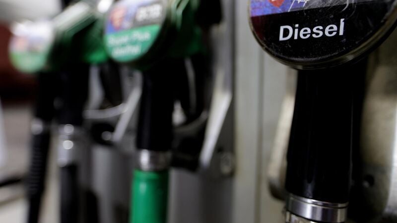 Una gasolinera en una fotografía de archivo.
