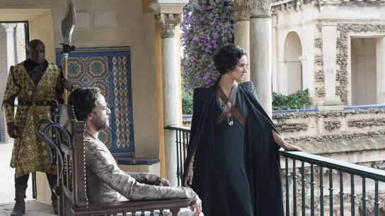 Indira Varma en el Alcázar de Sevilla. Indira Varma en el Alcázar de Sevilla.