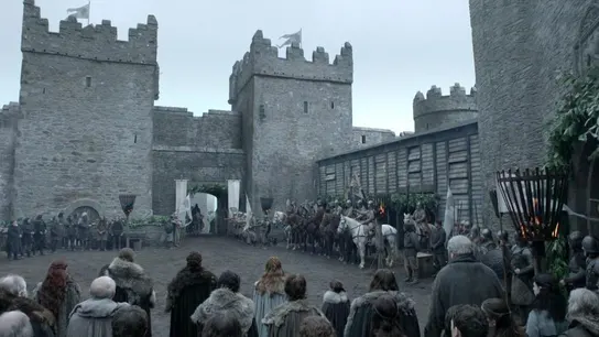 El castillo Ward transformado en Invernalia. El castillo Ward transformado en Invernalia.