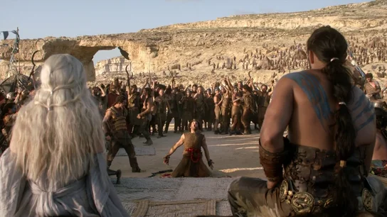 El arco de Azure Window a través de los ojos de Daenerys y Khal Drogo. El arco de Azure Window a través de los ojos de Daenerys y Khal Drogo.