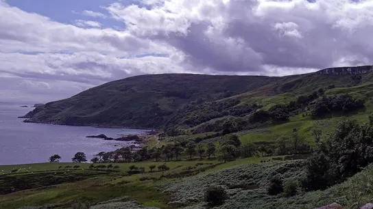 La bahía de Murlough. La bahía de Murlough.