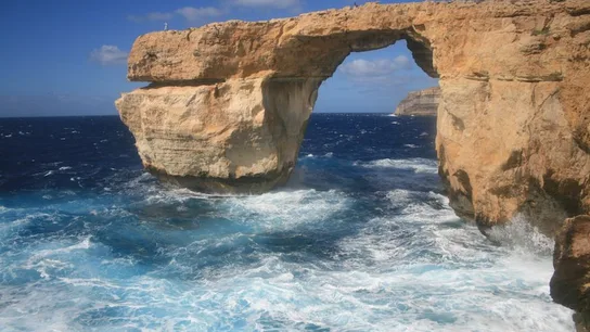 El arco de Azure Window antes de que colapsara. El arco de Azure Window antes de que colapsara.