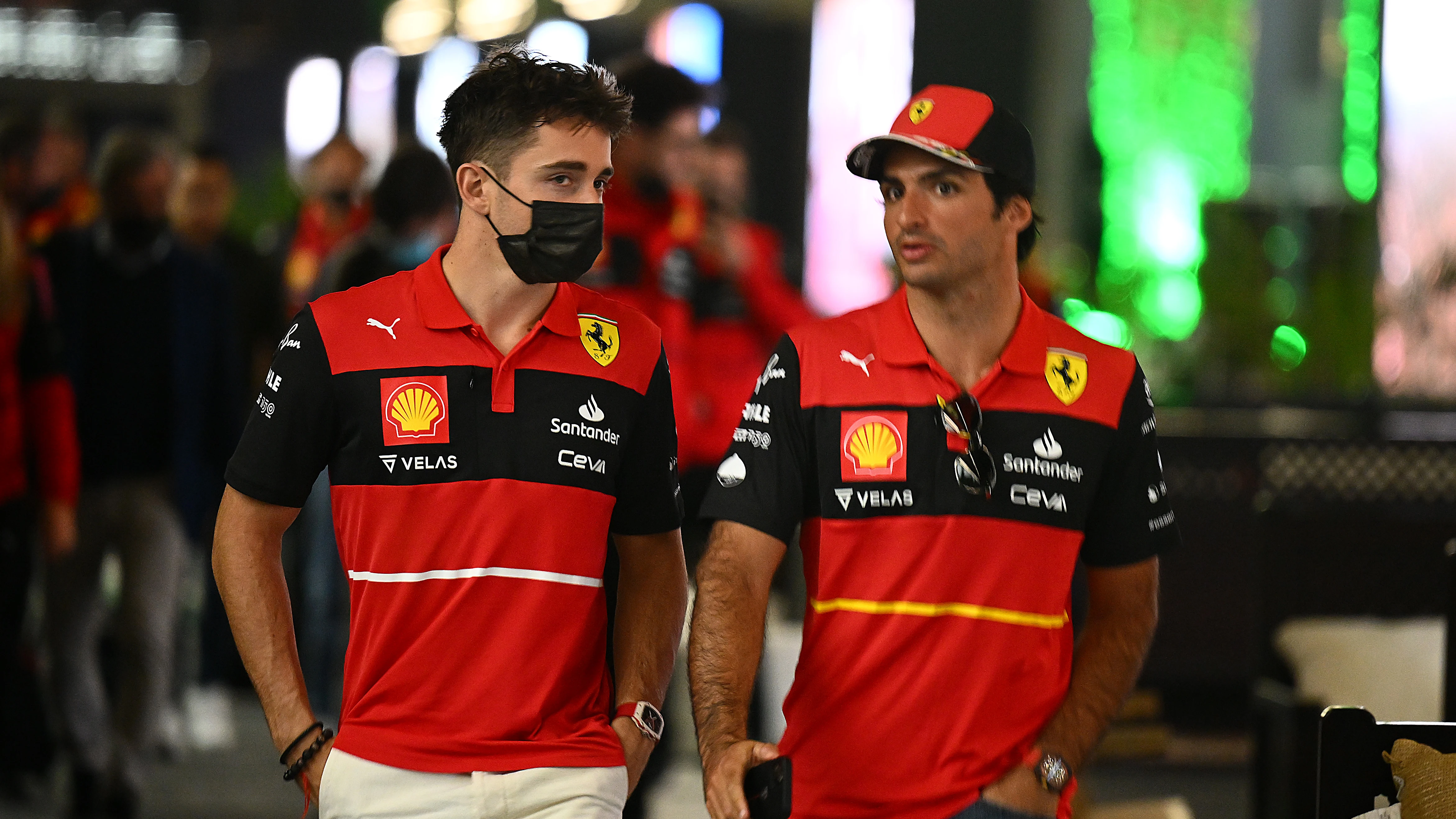 Charles Leclerc y Carlos Sainz