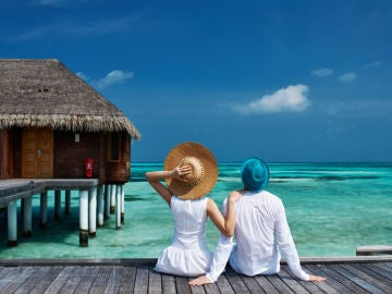 Una pareja en las Maldivas