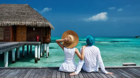 Una pareja en las Maldivas Una pareja en las Maldivas
