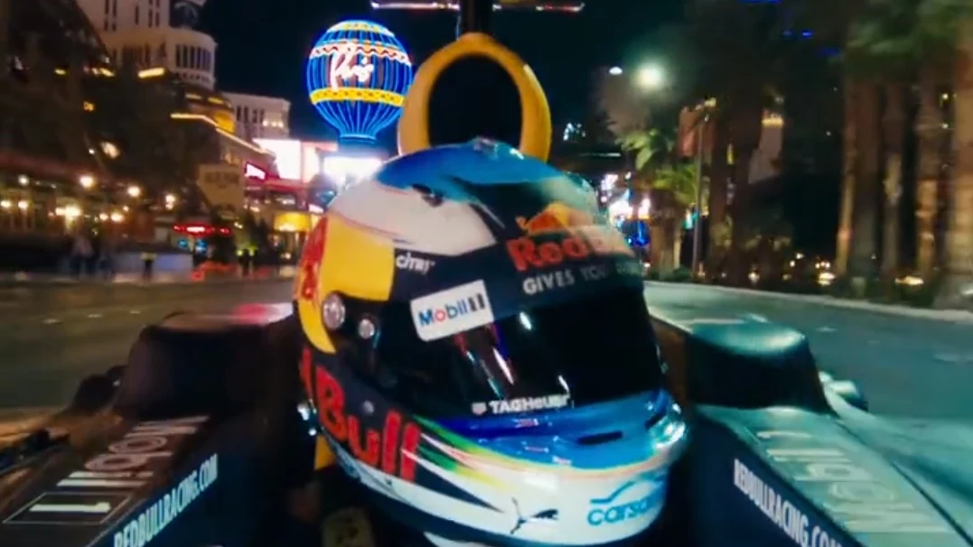 Red Bull celebra la vuelta del GP de Las Vegas con un brutal vídeo en sus calles