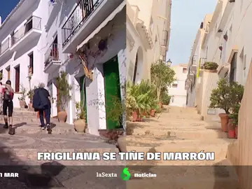 Frigiliana, un pueblo blanco de Málaga que ahora es completamente marrón 