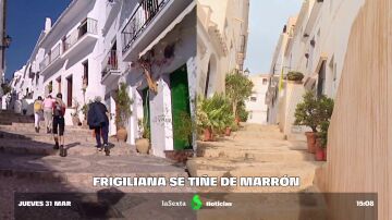 Frigiliana, un pueblo blanco de Málaga que ahora es completamente marrón 