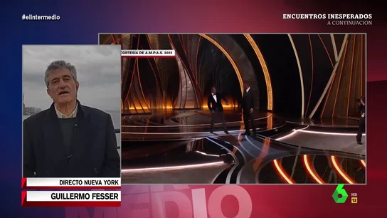 Guillermo Fesser, tajante sobre el bofetón en los Oscar: "EEUU está con Chris Rock y está enfadada con Will Smith" Guillermo Fesser, tajante sobre el bofetón en los Oscar: "EEUU está con Chris Rock y está enfadada con Will Smith"