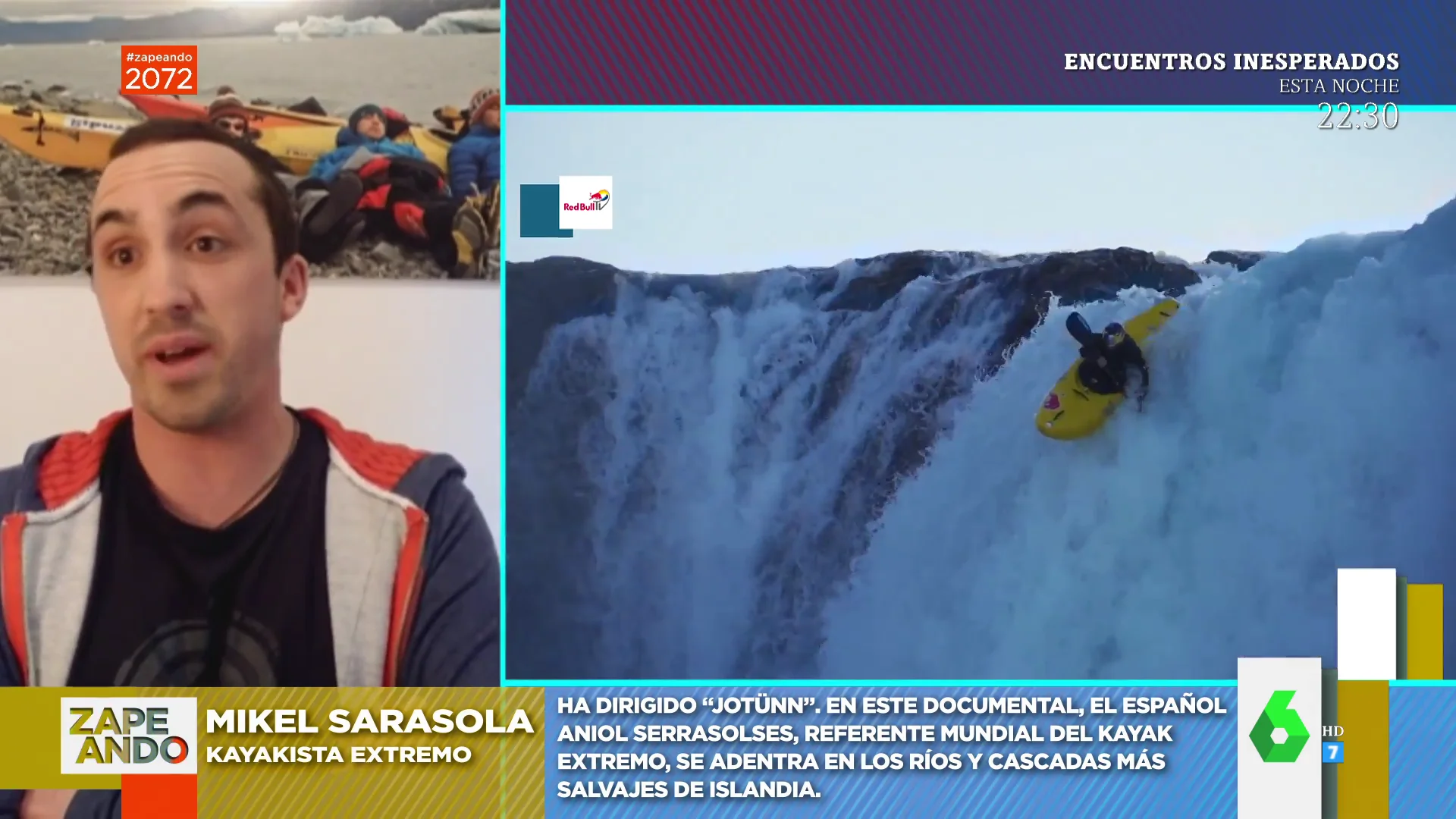 Mikel Sarasola explica el peligro del kayak extremo: "Si no hubiera ese riesgo no tendría tanto encanto este deporte"