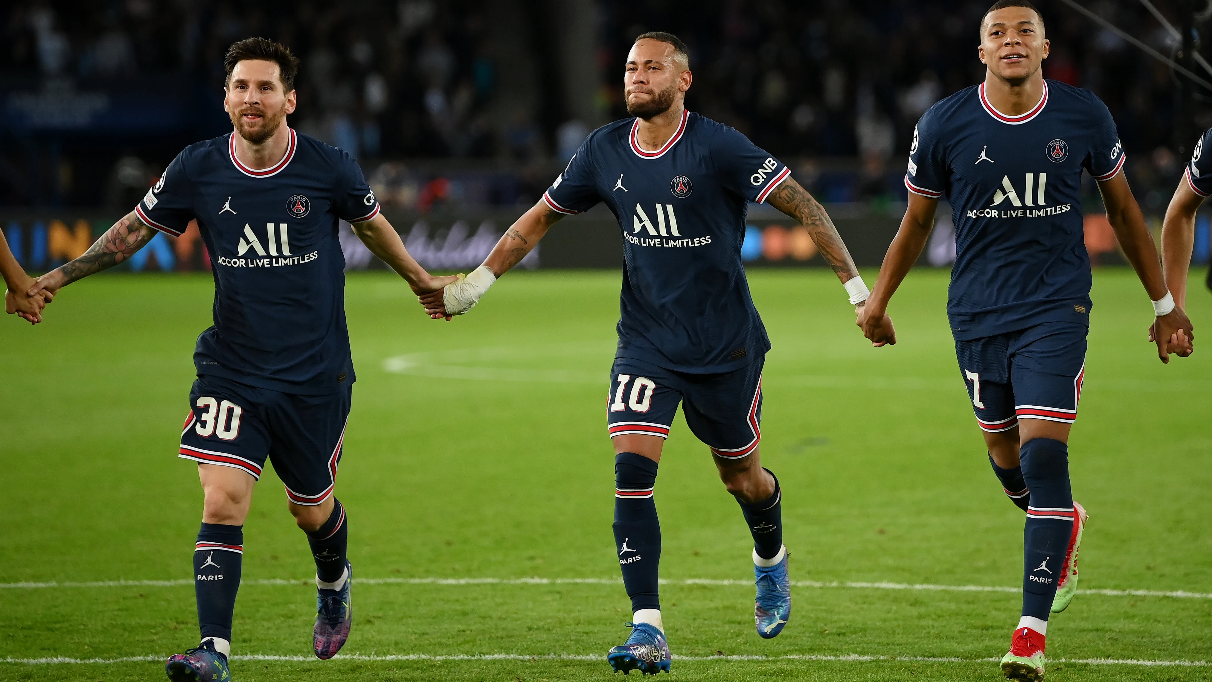 Messi, Neymar y Mbappé