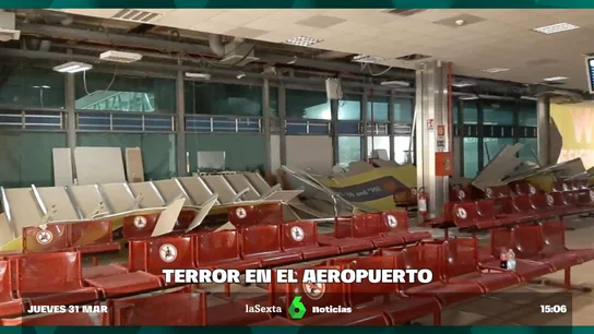 Pánico en aeropuerto de Palermo: el mal tiempo causa impactantes daños que alteran a los pasajeros Plan de emergencia