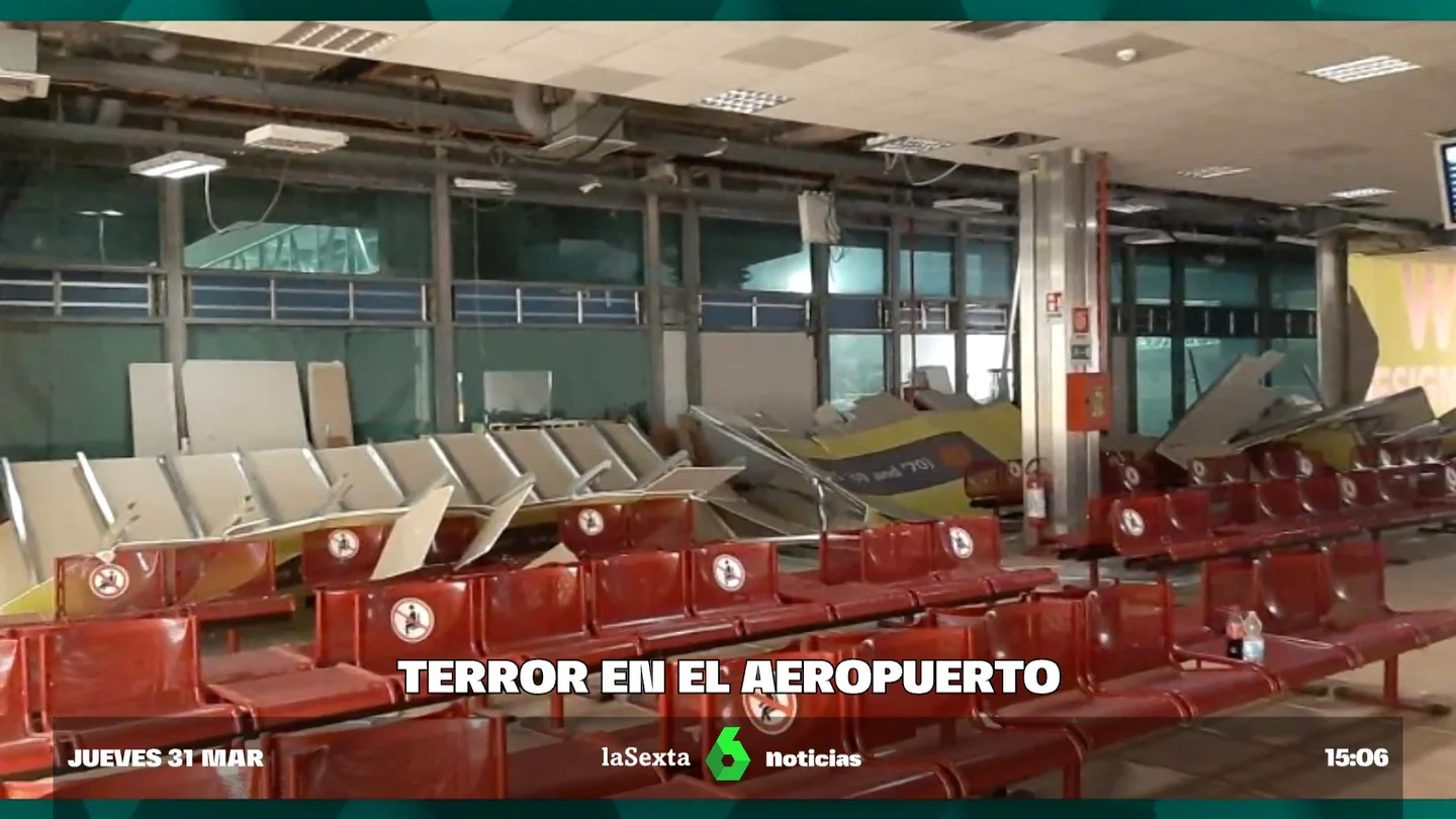 Pánico en aeropuerto de Palermo: el mal tiempo causa impactantes daños que alteran a los pasajeros Plan de emergencia