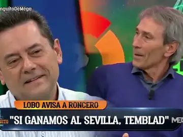 El cara a cara de Lobo Carrasco y Tomás Roncero en &#39;El Chiringuito&#39;: &quot;Si el Barça les persigue, en el Real Madrid tiemblan&quot;