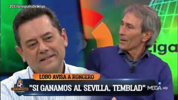 El cara a cara de Lobo Carrasco y Tomás Roncero en 'El Chiringuito': "Si el Barça les persigue, en el Real Madrid tiemblan"