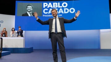 Pablo Casado, en su último discurso como presidente del PP