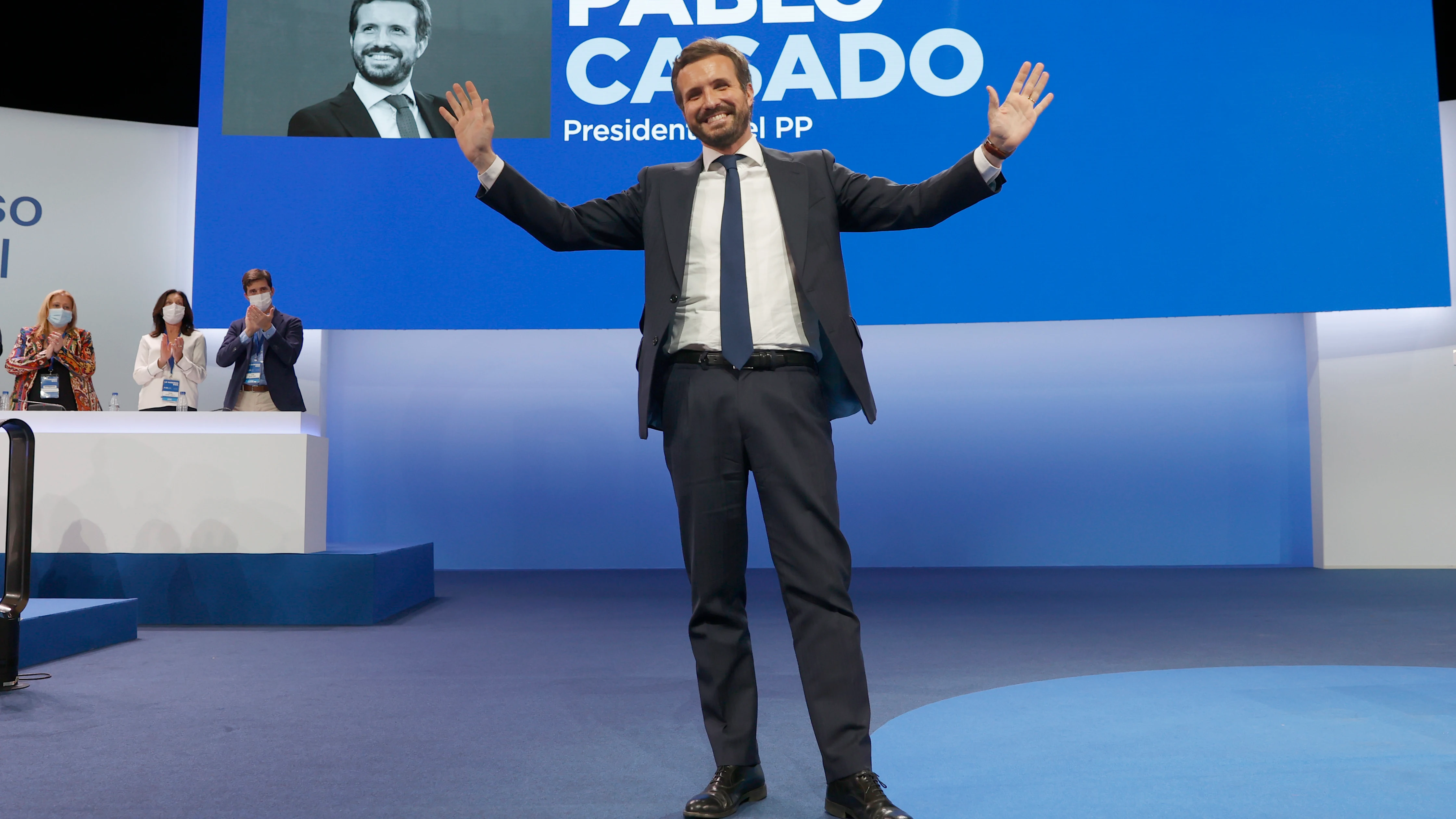 Pablo Casado, en su último discurso como presidente del PP