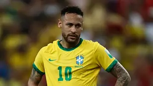 Neymar, con Brasil