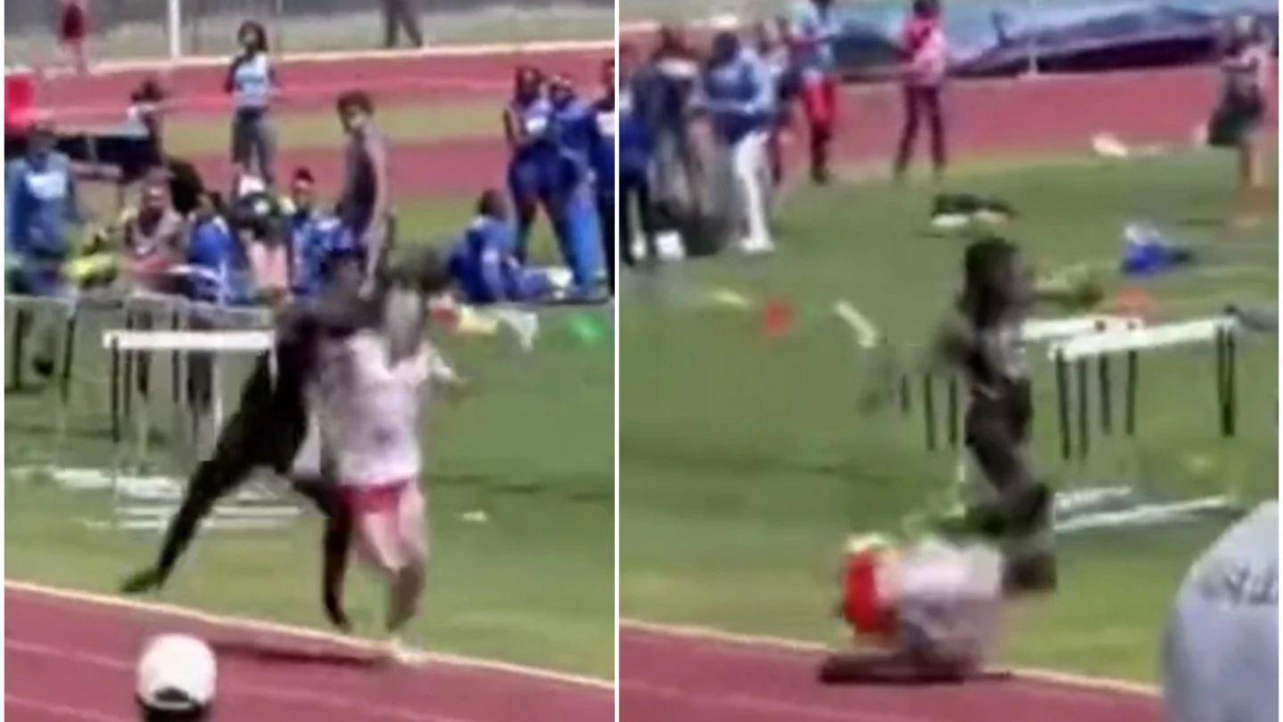 Tremendo puñetazo en una prueba de atletismo Tremendo puñetazo en una prueba de atletismo