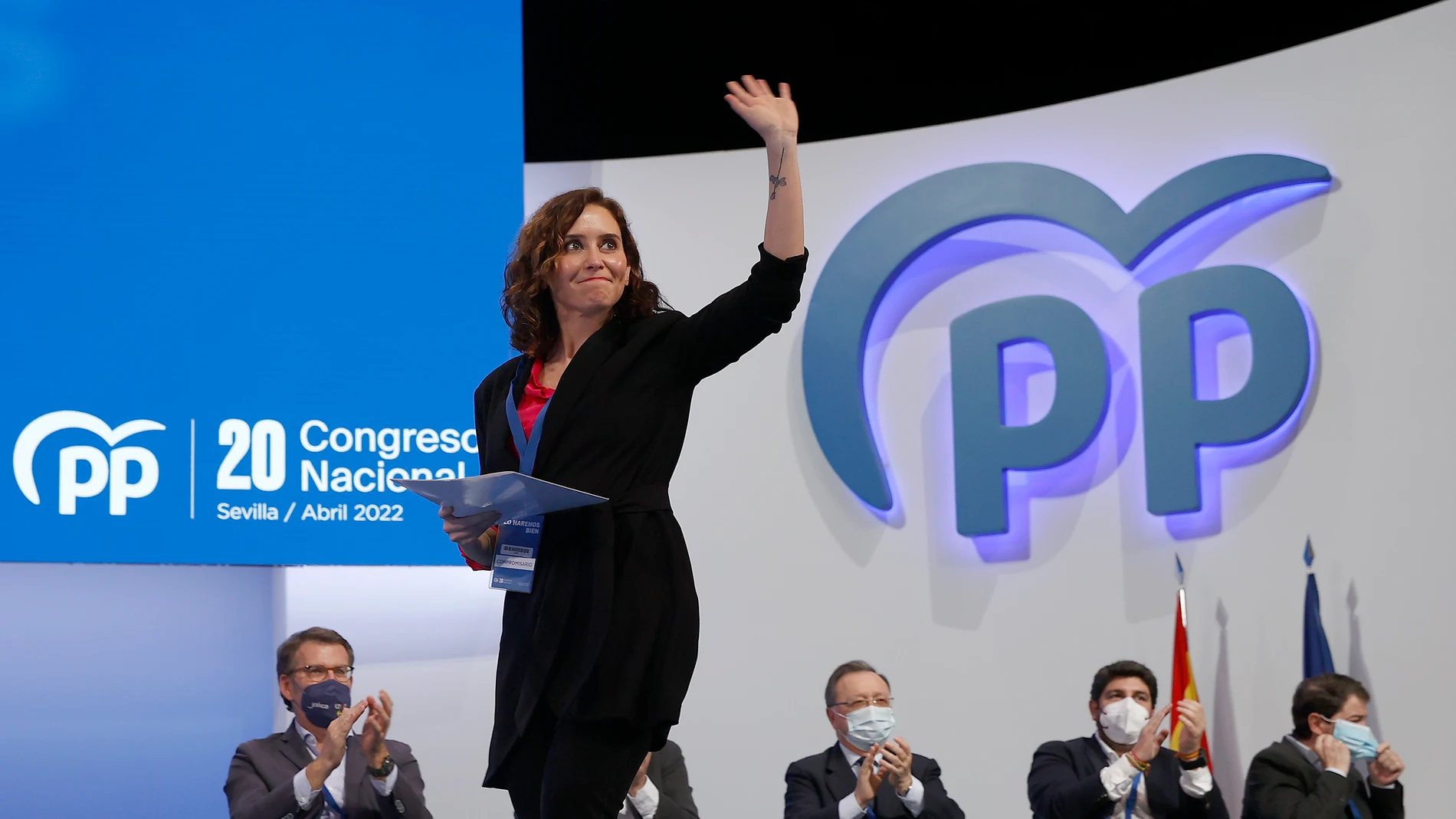 Isabel Díaz Ayuso, durante el Congreso del PP