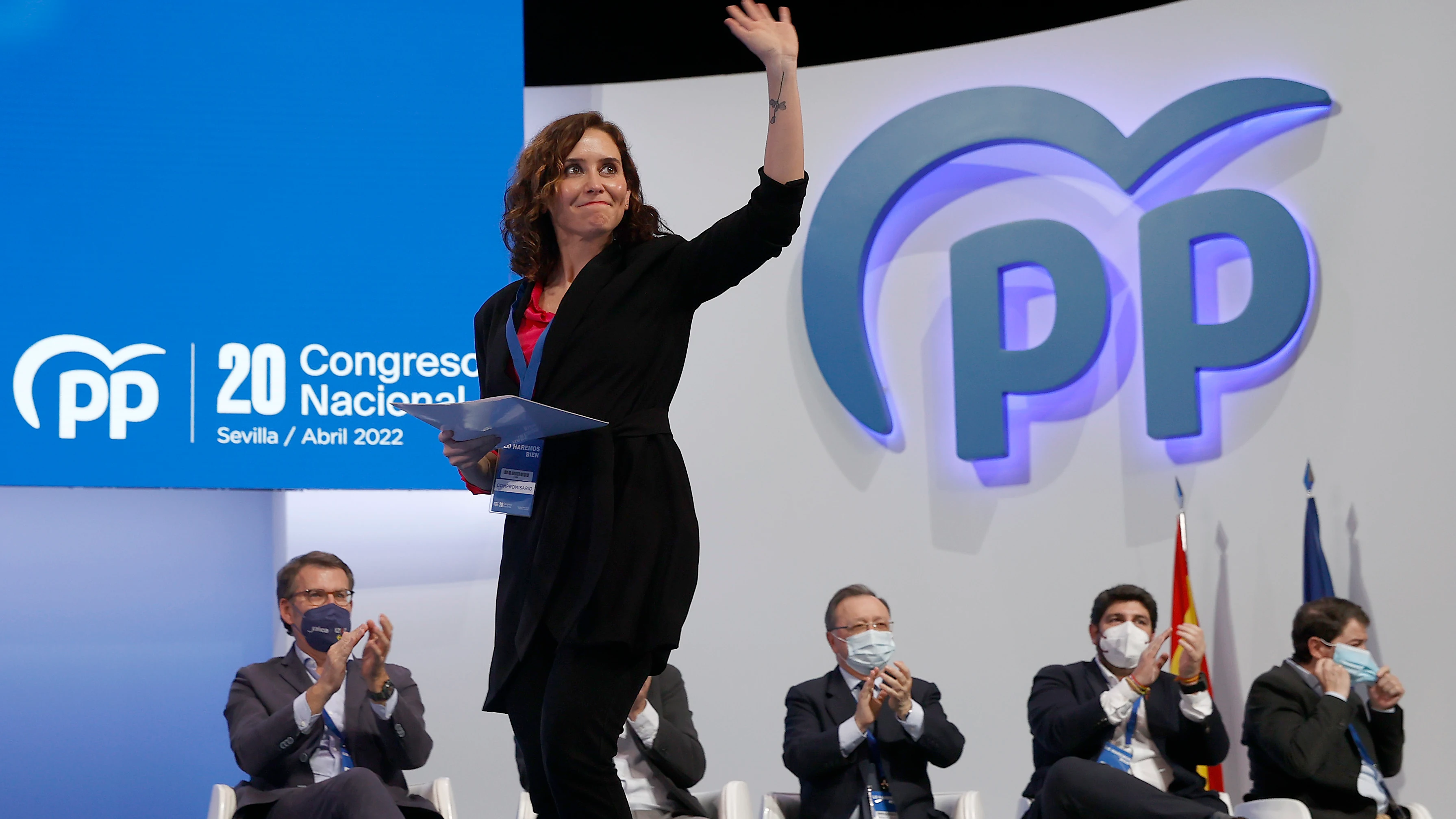Isabel Díaz Ayuso, durante el Congreso del PP